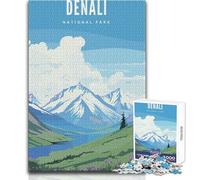 Rompecabezas de 1000 Piezas para Adolescentes, Parque Nacional Denali, Juego Educativo Familiar, Regalo de cumpleaños, Obra de Arte, tamaño 38x52cm