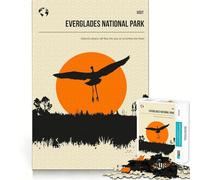 Rompecabezas de 1000 Piezas para Adolescentes,Parque Nacional Everglades,Arte de Bordes precisos,Actividad para desarrollar la Mente,Juego para Pasar un rato Agradable,Regalo de cumpleaños (38x26cm)