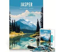 Rompecabezas de 1000 Piezas para Adolescentes,Parque Nacional Jasper,Corte Suave,Juguete para ejercitar el Cerebro,Tiempo de Juego Relajante,Actividad de cumpleaños (38x52cm)