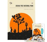 Rompecabezas de 1000 Piezas para Adolescentes Parque Nacional Joshua Tree Juego Familiar Juguetes educativos Regalo de cumpleaños Divertido y con Humor (tamaño 38x52cm)