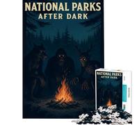 Rompecabezas de 1000 Piezas para Adolescentes Parques Nacionales al anochecer Juguete Intelectual Juego Imposible Análisis y lógica Regalo Ideal para cumpleaños (Tamaño 38x52cm)