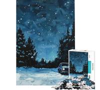 Rompecabezas de 1000 Piezas para Adolescentes Paseo Nocturno por el Bosque Juegos educativos Juguetes didácticos Regalo de cumpleaños Decoración del hogar (tamaño 50x75cm)