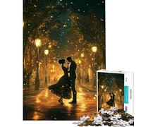Rompecabezas de 1000 Piezas para Adolescentes Paseo Nocturno romántico Juego de lógica y análisis desafiante para Mayores de 14 años (38x52cm)