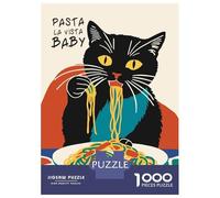 Rompecabezas De 1000 Piezas para Adolescentes Pasta La Vista Baby Rompecabezas para Adultos Juguetes De Bricolaje Decoración del Hogar Regalo De Cumpleaños, Regalos, 38x26cm/1000pcs