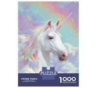 Rompecabezas De 1000 Piezas para Adolescentes Pastel Unicorn Rompecabezas para Adolescentes Juguetes Antiestrés Difícil Gran Regalo para Jugar 70x50cm/1000pcs