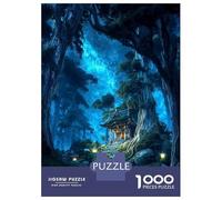 Rompecabezas De 1000 Piezas para Adolescentes Path of Lanterns and Stars Rompecabezas Juegos Relajantes Análisis Y Lógica Reducción del Estrés Regalos 38x26cm/1000pcs