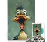 Rompecabezas de 1000 Piezas para Adolescentes Pato caprichoso Juego Educativo difícil Regalo de cumpleaños Regalos de Viaje 38x26cm