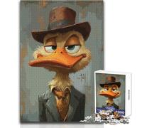 Rompecabezas de 1000 Piezas para Adolescentes, Pato Perezoso, Detective, Juegos Familiares, decoración del hogar, Juguetes antiestrés, tamaño 50x75cm