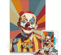 Rompecabezas de 1000 Piezas para Adolescentes: Payaso posando para Pintar, Juguetes de Bricolaje, Mejora la Memoria, con Piezas de Formas aleatorias Que encajan Perfectamente 50x75cm