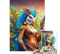 Rompecabezas de 1000 Piezas para Adolescentes Peafowl Chronicler Rompecabezas para Adultos Juego Familiar Divertido y humorístico Regalo de cumpleaños Regalos (tamaño 38x52cm)