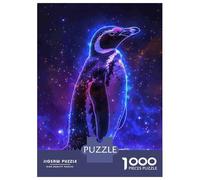 Rompecabezas De 1000 Piezas para Adolescentes Penguin Animal Space Rompecabezas para Adultos Juguetes Antiestrés Difícil Difícil Desafiante De Completar 38x26cm/1000pcs