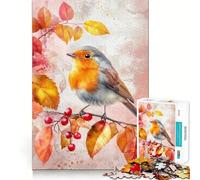 Rompecabezas de 1000 Piezas para Adolescentes Percha de pájaro otoñal,decoración de Corte preciso,Juguete cognitivo,Tiempo Libre,Regalo Tranquilo de Navidad (50x75cm)