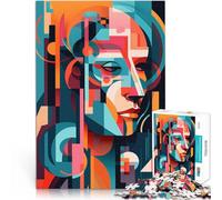 Rompecabezas de 1000 Piezas para Adolescentes Perdido en Pensamientos Análisis y lógica con Piezas de Formas aleatorias Que se entrelazan Completamente 52x38cm