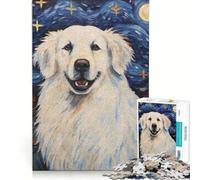 Rompecabezas de 1000 Piezas para Adolescentes Perro de montaña de los Pirineos Juego de ingenio difícil y desafiante Toda la Familia 50x75cm