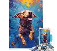 Rompecabezas de 1000 Piezas para Adolescentes Perro Submarino desafío Educativo decoración de Pared Juegos relajantes para Mayores de 14 años (38x52cm)
