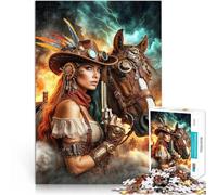 Rompecabezas de 1000 Piezas para Adolescentes Personajes de la era del Vapor Difícil Difícil con póster a Juego y Hoja de Trivia 38x26cm