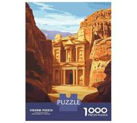 Rompecabezas De 1000 Piezas para Adolescentes Petra Jordan Travel Rompecabezas para Adultos Juguete Decoración De Pared Decoración Difícil Y Desafiante 70x50cm/1000pcs