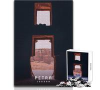 Rompecabezas de 1000 Piezas para Adolescentes: Petra, la Ciudad perdida, Juego de desafío único, antiestrés, Regalo de Amigo Secreto, tamaño 38x52cm