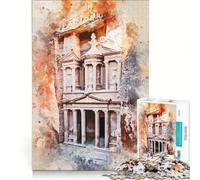 Rompecabezas de 1000 Piezas para Adolescentes Petra Treasury Jordan Juegos relajantes desafío difícil cumpleaños 38x52cm