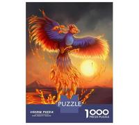 Rompecabezas De 1000 Piezas para Adolescentes Phoenix Mythology Fire Art Rompecabezas Juguetes DIY Pero Divertidos Y Humorísticos Cumpleaños Y Navidad 52x38cm/1000pcs