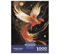 Rompecabezas De 1000 Piezas para Adolescentes Phoenix Rising Fantasy Art Print Rompecabezas para Adultos Juegos Relajantes Alivia El Estrés Ayuda A Ejercitar El Cerebro 70x50cm/1000pcs