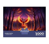 Rompecabezas De 1000 Piezas para Adolescentes Phoenix Rising Fantasy Artwork Rompecabezas para Adultos Juego Familiar Decoración del Hogar Cumpleaños Y Navidad 38x26cm/1000pcs