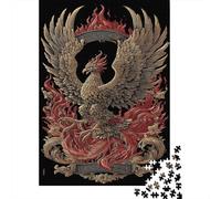 Rompecabezas De 1000 Piezas para Adolescentes Phoenix Rising Firebird Crest Rompecabezas para Adolescentes Juego De Ingenio Una Obra De Arte Diversión En Casa Actividades, 38x26cm/1000pcs