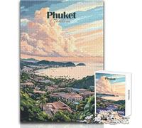 Rompecabezas de 1000 Piezas para Adolescentes, Phuket, Tailandia, Atardecer, Juego de desafío único, antiestrés, Regalo de Amigo Secreto, tamaño 50x75cm
