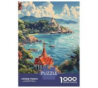 Rompecabezas De 1000 Piezas para Adolescentes Phuket Thailand Travel Rompecabezas para Adultos Juegos Divertidos Regalos para Mujeres Desafiantes De Completar 38x26cm/1000pcs
