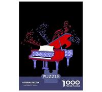 Rompecabezas De 1000 Piezas para Adolescentes Piano Player 4th of July Rompecabezas para Adolescentes Juego De Ingenio Regalos para Mujeres Actividades Divertidas En Casa 52x38cm/1000pcs