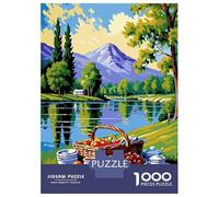 Rompecabezas De 1000 Piezas para Adolescentes Picnic by The Lake Painting Rompecabezas para Adultos Juego Práctico Regalo De Cumpleaños Regalos De Cumpleaños Únicos 52x38cm/1000pcs