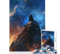 Rompecabezas de 1000 Piezas para Adolescentes: Pico de Valor decoración del hogar Juguetes Ideas de Regalo Juego de ingenio con póster a Juego y Hoja de Trivia (tamaño 38x26cm)