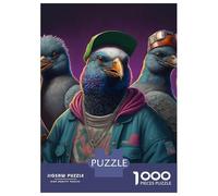 Rompecabezas De 1000 Piezas para Adolescentes Pigeon Rap Band Rompecabezas para Adultos Juegos Relajantes Mejora La Memoria Ayuda A Ejercitar El Cerebro 70x50cm/1000pcs