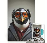 Rompecabezas de 1000 Piezas para Adolescentes: Pingüino Detective, Juegos relajantes, Actividades Divertidas para Hacer en casa, un Gran Regalo para los Amantes de los Videojuegos 38x26cm