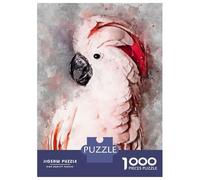 Rompecabezas De 1000 Piezas para Adolescentes Pink Cockatoo Rompecabezas para Adolescentes Juego De Ingenio Decoración De Pared Difícil Y Desafiante 38x26cm/1000pcs
