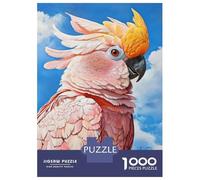 Rompecabezas De 1000 Piezas para Adolescentes Pink Cockatoo Rompecabezas para Adolescentes Juegos Relajantes para La Diversión Familiar Juego Desafiante Regalos 52x38cm/1000pcs