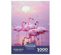 Rompecabezas De 1000 Piezas para Adolescentes Pink Flamingos at Dawn-1 Rompecabezas para Adolescentes Juegos Relajantes Montaje De Patrones Regalos para Amigos Y Familiares 70x50cm/1000pcs