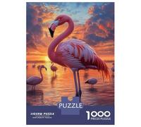 Rompecabezas De 1000 Piezas para Adolescentes Pink Flamingos at Sunset-3 Rompecabezas para Adultos Juguetes Antiestrés Decoración del Hogar Gran Regalo para Jugar 38x26cm/1000pcs