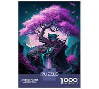 Rompecabezas De 1000 Piezas para Adolescentes Pink Magical Tree Rompecabezas para Adultos Juegos Relajantes Desafío Difícil Diversión En Casa Actividades, 52x38cm/1000pcs