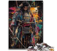 Rompecabezas de 1000 Piezas para Adolescentes, Pintura al óleo de Ninja samurái, Juguete Educativo Intelectual descompresor, Regalo de Amigo Secreto, 50x75cm