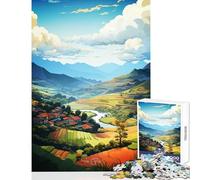 Rompecabezas de 1000 Piezas para Adolescentes Pintura al óleo Sa Pa Juguetes antiestrés Ideas de Regalo Juego práctico colección de Artistas Bellas Artes tamaño 50x75cm