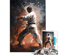 Rompecabezas de 1000 Piezas para Adolescentes Pintura de Artista marcial Desafío Educativo Vacaciones en casa Juegos para Pasar el Tiempo y Relajarse para Mayores Juego de Rompecabezas Disponible