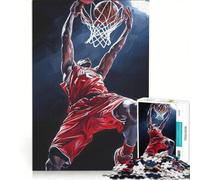 Rompecabezas de 1000 Piezas para Adolescentes: Pintura de Mates de Baloncesto, Juegos relajantes, Actividades Divertidas en casa, cumpleaños 50x75cm