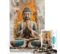 Rompecabezas de 1000 Piezas para Adolescentes,Pintura de meditación de Buda,decoración de articulaciones ordenadas,Juguete para ejercitar la Mente,Juego para el Tiempo de Descanso,Regalo Divertido
