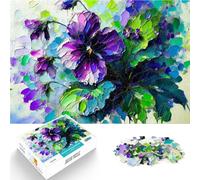 Rompecabezas de 1000 Piezas para Adolescentes Pintura de Pensamientos morados Juguetes de Bricolaje decoración de Pared 38x26cm