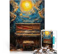 Rompecabezas de 1000 Piezas para Adolescentes Pintura de Piano Espiritual Juegos Juguetes Regalo Regalo de Obra de Arte 38x26cm
