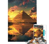 Rompecabezas de 1000 Piezas para Adolescentes Pirámide de Giza Juego Interactivo Juguetes educativos Regalos de Amigo Invisible Ideal para Pasar el Tiempo en casa tamaño 38x26cm
