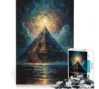 Rompecabezas de 1000 Piezas para Adolescentes Pirámide Maya en el Desierto Juego Educativo Ideal para Reducir el estrés cumpleaños 38x26cm