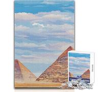 Rompecabezas de 1000 Piezas para Adolescentes, pirámides egipcias de Giza, Hermoso diseño, Juego difícil, Obra de Arte, Regalo, tamaño 50x75cm