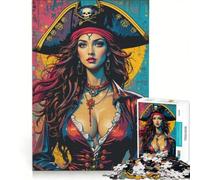 Rompecabezas de 1000 Piezas para Adolescentes: Piratas fantásticas, Juego Educativo, Carrera de Velocidad Manual, Juego de desafío único 50x75cm